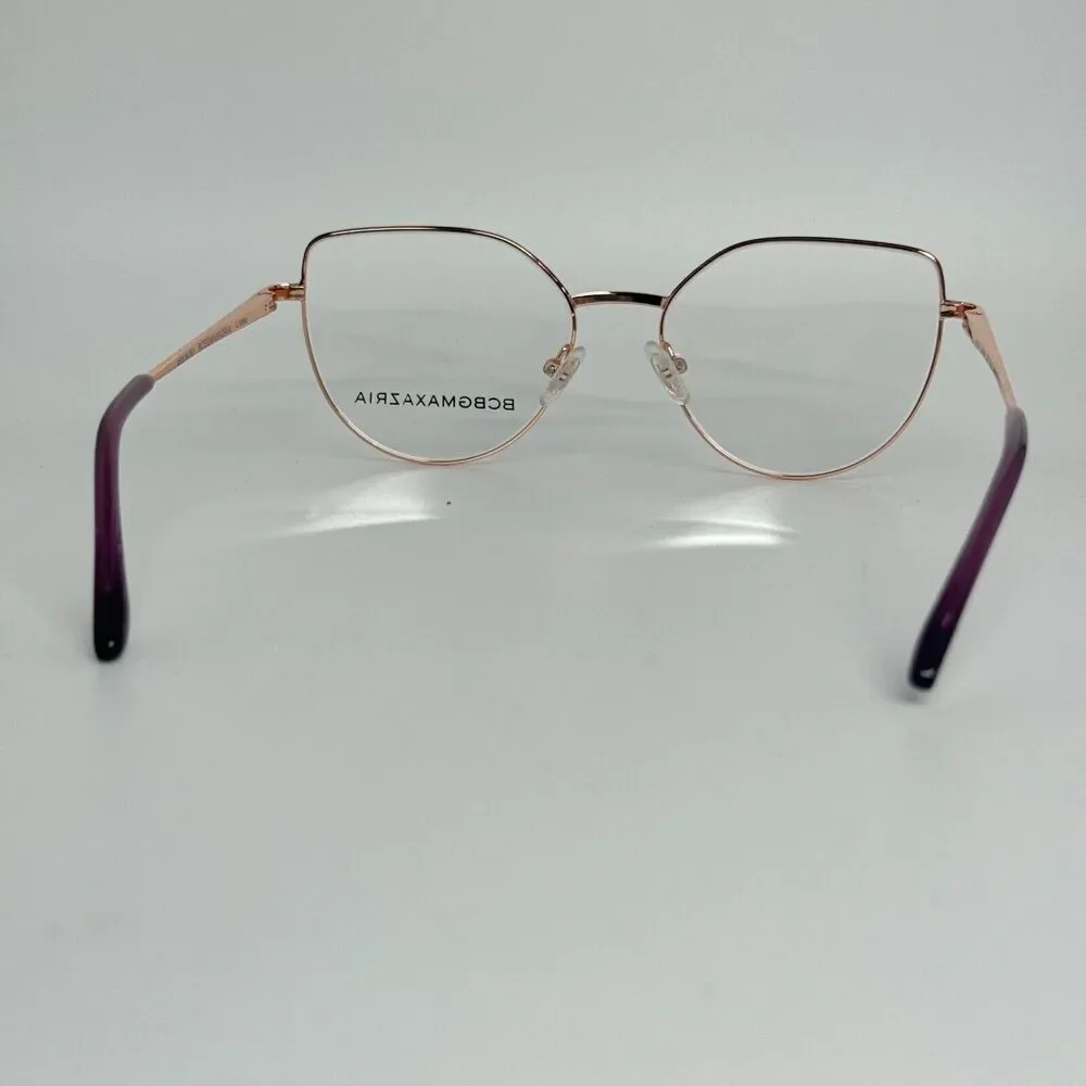 BCBG Max‎ Azaria Purple Rose Gold 51mm New Authentic Eyeglass Frame H14106